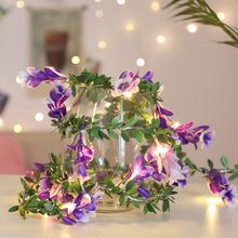 Load image into Gallery viewer, Flower String Light Garland Leaves Fairy Christmas Wedding Party Table Decor Light USB Vine String Light
