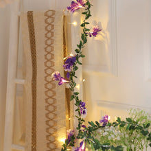 Load image into Gallery viewer, Flower String Light Garland Leaves Fairy Christmas Wedding Party Table Decor Light USB Vine String Light

