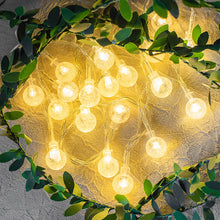 Load image into Gallery viewer, Bubble Ball String Light Garland Leaves Fairy Christmas Wedding Party Table Decor Light Battery Operated Vine String Light
