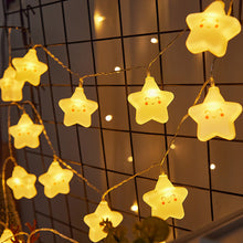 Load image into Gallery viewer, Cartoon Smile Star LED Light String String Fairy Light Battery For Baby Children Room Decoration Indoor Wedding Party Decoration
