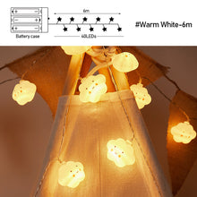 Load image into Gallery viewer, Cartoon Smile Cloud LED Light String String Fairy Light Battery For Baby Children Room Decoration Indoor Wedding Party Decoration
