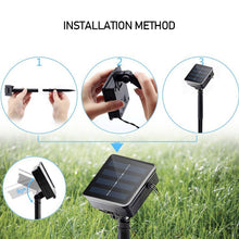 Load image into Gallery viewer, Butterfly Solar Fairy Lights String 20/30/50/100LED Garden Lights 8 Mode Flashing Christmas Party Outdoor Hanging Lights Solar Powered
