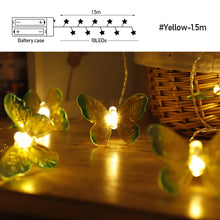 Load image into Gallery viewer, 10/20/40LED Butterfly Light String Fairy Light Battery For Baby Children Room Decoration Indoor Wedding Party Decoration

