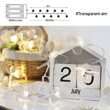 Load image into Gallery viewer, 10/20/40LED Butterfly Light String Fairy Light Battery For Baby Children Room Decoration Indoor Wedding Party Decoration
