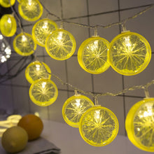 Load image into Gallery viewer, 10/20LED Lemon Slice Light String Fairy Light Battery For Baby Children Room Decoration Indoor Wedding Party Decoration
