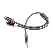 Load image into Gallery viewer, RCA Cable 2RCA To 3.5mm Jack Female AUX Audio Cable Stereo Splitter Adapter Cable For TV PC DVD Speaker Audio Amplifiers
