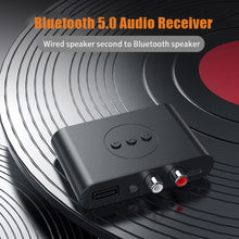 Load image into Gallery viewer, Bluetooth 5.0 Audio Receiver NFC U Disk RCA 3.5mm AUX USB Stereo Music Wireless Adapter With Mic For Car Kit Speaker Amplifier
