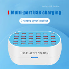 Load image into Gallery viewer, Multi-port mobile phone charger 12/18/24/30 port 5V2A fast intelligent identification porous USB charger
