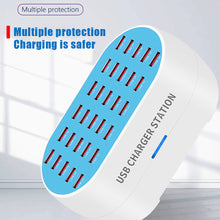Load image into Gallery viewer, Multi-port mobile phone charger 12/18/24/30 port 5V2A fast intelligent identification porous USB charger
