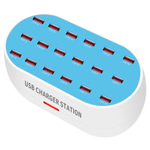 Load image into Gallery viewer, Multi-port mobile phone charger 12/18/24/30 port 5V2A fast intelligent identification porous USB charger
