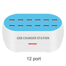 Load image into Gallery viewer, Multi-port mobile phone charger 12/18/24/30 port 5V2A fast intelligent identification porous USB charger
