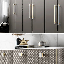 Load image into Gallery viewer, Nordic Style Cabinet Pull Cabinet Knob Door Pulls Home Zinc Alloy Kitchen Cupboard Pulls Drawer Knobs Furniture Handle Hardware
