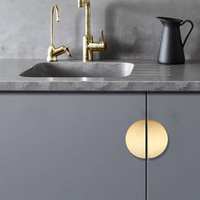 Load image into Gallery viewer, Hidden Cabinet Handles Black Gold Aluminum Alloy Kitchen Cupboard Pulls Drawer Knob Door Furniture Handle Hardware
