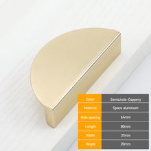 Load image into Gallery viewer, Hidden Cabinet Handles Black Gold Aluminum Alloy Kitchen Cupboard Pulls Drawer Knob Door Furniture Handle Hardware
