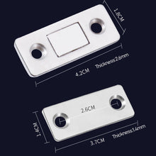 Load image into Gallery viewer, Hidden Door Closer Invisible Magnetic Cabinet Catches Hidden Door Closer Non-punch Door Stop Door Catch Sliding Door Hardware
