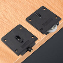 Load image into Gallery viewer, Home Wardrobe Sliding Door Pulley Black Sliding Door Wheel Cabinet Pulley Hanging Wheel Wardrobe Furniture Hardware Door Rollers
