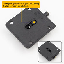Load image into Gallery viewer, Home Wardrobe Sliding Door Pulley Black Sliding Door Wheel Cabinet Pulley Hanging Wheel Wardrobe Furniture Hardware Door Rollers
