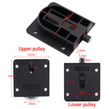 Load image into Gallery viewer, Home Wardrobe Sliding Door Pulley Black Sliding Door Wheel Cabinet Pulley Hanging Wheel Wardrobe Furniture Hardware Door Rollers
