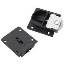 Load image into Gallery viewer, Home Wardrobe Sliding Door Pulley Black Sliding Door Wheel Cabinet Pulley Hanging Wheel Wardrobe Furniture Hardware Door Rollers
