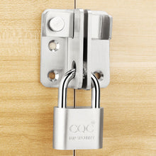 Load image into Gallery viewer, Stainless Steel Safety Door Lock Protection Door Latch Lock Buckle Anti-Theft Thickening Bolt Lock Left Right Open Home Hardware
