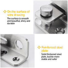 Load image into Gallery viewer, Stainless Steel Safety Door Lock Protection Door Latch Lock Buckle Anti-Theft Thickening Bolt Lock Left Right Open Home Hardware
