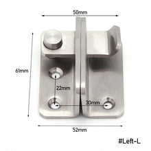 Load image into Gallery viewer, Stainless Steel Safety Door Lock Protection Door Latch Lock Buckle Anti-Theft Thickening Bolt Lock Left Right Open Home Hardware
