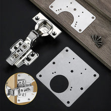 Load image into Gallery viewer, Stainless Steel Hinge Repair Plates Kitchen Cupboard Cabinet Wardrobe Window Door Hinge Repairing Fixing Tool Furniture Hardware
