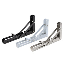 Load image into Gallery viewer, 2Pcs Triangle Folding Angle Bracket Heavy Support Adjustable Wall Mounted Bench Table Shelf Bracket Furniture Hardware Bracket
