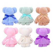 Load image into Gallery viewer, Coral Velvet Towel Bear Gift Birthday Wedding Presents Valentine's Day Gifts Teacher's Day Towel Gifts Business Gifts Holiday Presents
