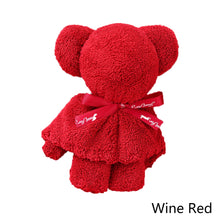Load image into Gallery viewer, Coral Velvet Towel Bear Gift Birthday Wedding Presents Valentine's Day Gifts Teacher's Day Towel Gifts Business Gifts Holiday Presents
