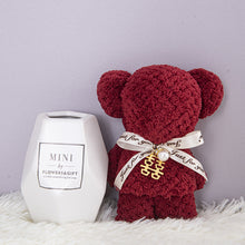 Load image into Gallery viewer, Coral Velvet Towel Bear Gift Birthday Wedding Presents Valentine's Day Gifts Teacher's Day Towel Gifts Business Gifts Holiday Presents
