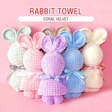 Load image into Gallery viewer, Coral Velvet Towel Rabbit Gift Birthday Wedding Presents Valentine's Day Gifts Teacher's Day Towel Bunny Gifts Business Gifts Holiday Presents
