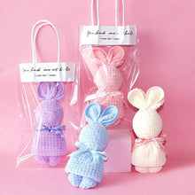 Load image into Gallery viewer, Coral Velvet Towel Rabbit Gift Birthday Wedding Presents Valentine's Day Gifts Teacher's Day Towel Bunny Gifts Business Gifts Holiday Presents
