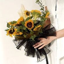 Load image into Gallery viewer, 5Y*28CM Korean Style Wave Tissue Yarn Flower Bouquet Wrapping Gauze Paper For Florist Wedding Birthday Party Gift Packing Decor DIY Crafts Mesh
