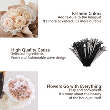 Load image into Gallery viewer, 5Y*28CM Korean Style Wave Tissue Yarn Flower Bouquet Wrapping Gauze Paper For Florist Wedding Birthday Party Gift Packing Decor DIY Crafts Mesh
