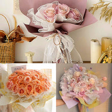 Load image into Gallery viewer, 5Y*28CM Korean Style Wave Tissue Yarn Flower Bouquet Wrapping Gauze Paper For Florist Wedding Birthday Party Gift Packing Decor DIY Crafts Mesh
