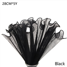 Load image into Gallery viewer, 5Y*28CM Korean Style Wave Tissue Yarn Flower Bouquet Wrapping Gauze Paper For Florist Wedding Birthday Party Gift Packing Decor DIY Crafts Mesh
