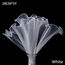 Load image into Gallery viewer, 5Y*28CM Korean Style Wave Tissue Yarn Flower Bouquet Wrapping Gauze Paper For Florist Wedding Birthday Party Gift Packing Decor DIY Crafts Mesh
