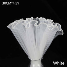 Load image into Gallery viewer, 4.5Y*30CM Korean Style Pearl Wave Tissue Yarn Flower Bouquet Wrapping Gauze Paper For Florist Wedding Birthday Party Gift Packing Decor DIY Crafts Mesh
