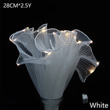 Load image into Gallery viewer, 2.5Y*28CM Wave Tissue Yarn with LED Light Flower Bouquet Wrapping Gauze Paper For Florist Wedding Birthday Party Gift Packing Decor DIY Crafts Mesh
