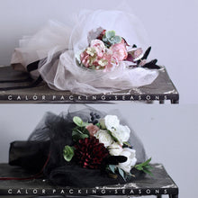 Load image into Gallery viewer, 70*38cm Drawstring Tissue Yarn Flower Bouquet Wrapped Gauze Paper DIY Gift Flowers Tulle Mesh Gifts Packaging Paper
