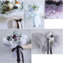 Load image into Gallery viewer, 70*38cm Drawstring Tissue Yarn Flower Bouquet Wrapped Gauze Paper DIY Gift Flowers Tulle Mesh Gifts Packaging Paper
