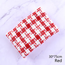 Load image into Gallery viewer, Luxury Elegant Cake Border Plaid Fabric Birthday Cake Decoration Pearl Chain Bouquet Cake Border for Valentine's Day Mother's Day
