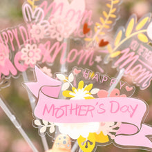 Load image into Gallery viewer, Mother’s Birthday Cake Topper Decoration Mother's Day Cake Topper Decoration I Love Mom Bithday Cupcake Toppers
