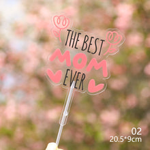 Load image into Gallery viewer, Mother’s Birthday Cake Topper Decoration Mother's Day Cake Topper Decoration I Love Mom Bithday Cupcake Toppers
