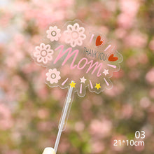 Load image into Gallery viewer, Mother’s Birthday Cake Topper Decoration Mother's Day Cake Topper Decoration I Love Mom Bithday Cupcake Toppers
