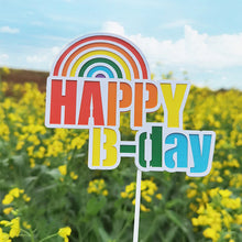 Load image into Gallery viewer, Ins Style Happy Birthday Cake Topper Heart Rainbow Bithday Cupcake Toppers Party Cake Decoration Supplies

