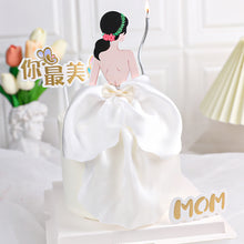 Load image into Gallery viewer, Girl's Birthday Cake Topper Valentine's Day Cake Decoration Godness Back Cake Topper Decorating Supplies
