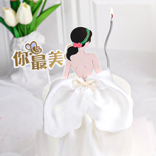 Load image into Gallery viewer, Girl's Birthday Cake Topper Valentine's Day Cake Decoration Godness Back Cake Topper Decorating Supplies
