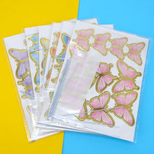 Load image into Gallery viewer, 10pcs Butterfly Cake Decoration Bronzing Butterfly Cake Topper Romantic Valentine's Day Baking Decoration Supplies
